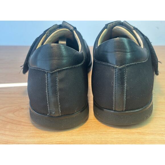 Jaime Mascaro Black Leather and Fabric Cross Strap Casual Flats 1003 Men's 42 - Picture 3 of 13